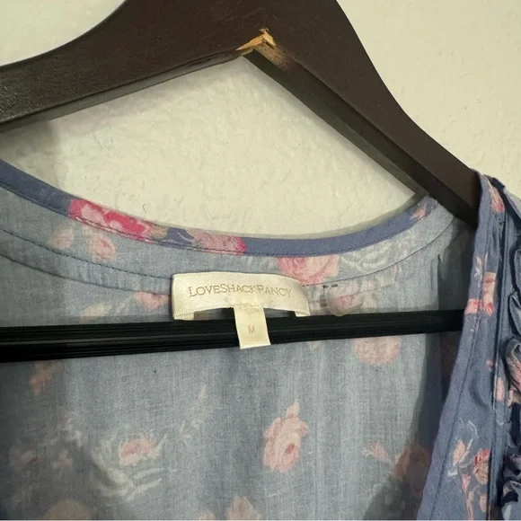 LoveShackFancy • Roth Mini Dress • Blue Floral Print • Medium - Picture 10 of 13